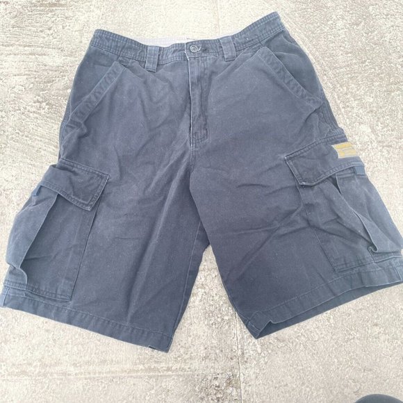Aeropostale Men Shorts Navy Blue Cargo Cotton Shorts Size 30 A87 - Picture 1 of 8